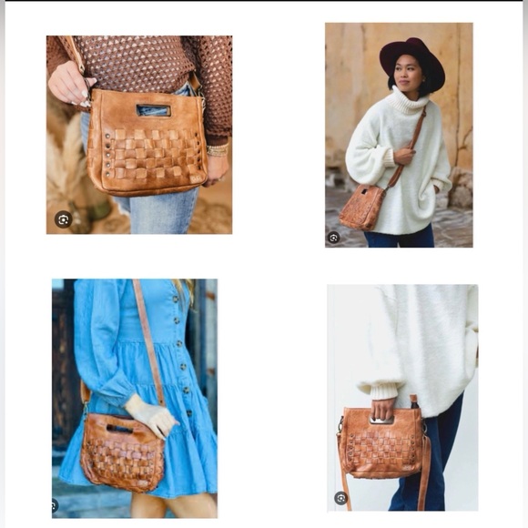 NWT Bed Stu Leather Keiki Crossbody Bag Handbag Tan Rustic MSRP $235 - Picture 11 of 11